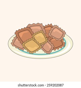 Italian food theme elements