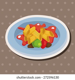 Italian food theme elements