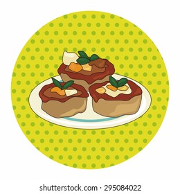 Italian food theme elements