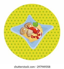 Italian food theme elements