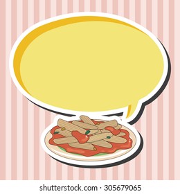 Italian food theme elements