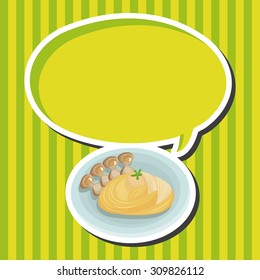 Italian food theme elements