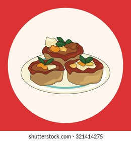 Italian food theme elements