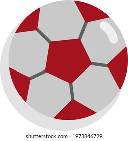 Italian football, icon illustration, vector on white background