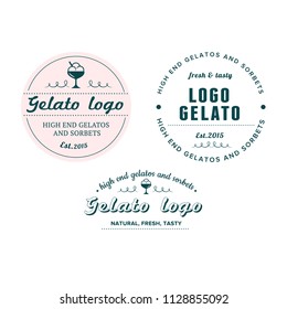 Italian Gelato Vintage Logo