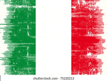 Italian grunge flag Flag of Italy with a texture for you.