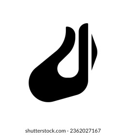 Italian hand gesture black glyph icon. Fingers bunch. Non verbal expression. Emotional communication. Silhouette symbol on white space. Solid pictogram. Vector isolated illustration