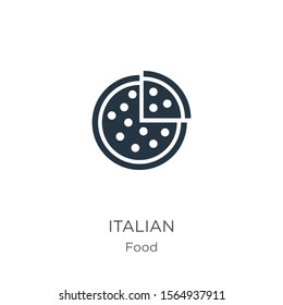 Italian icon vector. Trendy flat italian icon from food collection isolated on white background. Vector illustration can be used for web and mobile graphic design, logo, eps10