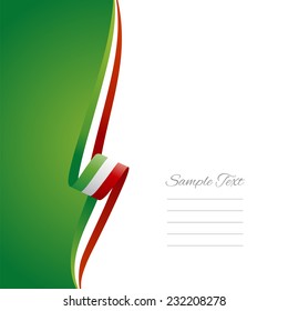 Italian left side brochure cover vector