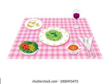 Italian lunch set