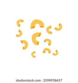 Italian macaroni pasta . Vector illustration.
