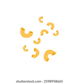 Italian macaroni pasta . Vector illustration.