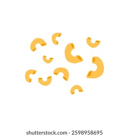Italian macaroni pasta . Vector illustration.
