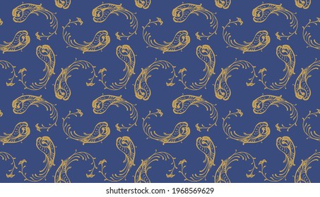 Italian majolica tile. Embroidery with flowers and leaves. Mediterranean porcelain pottery. Ceramic dishes, folk print. Mexican Talavera. Portuguese azulejo, spanish patchwork. Damask floral backgroun