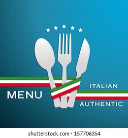 Italian menu cover