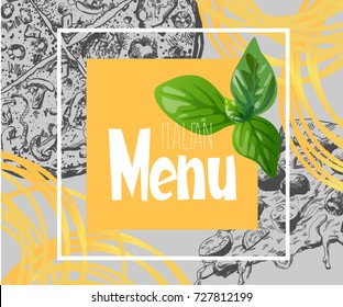 Italian menu design.