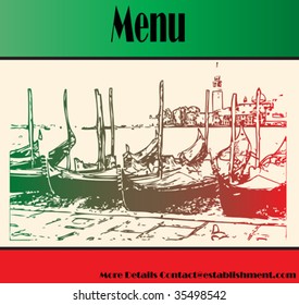 Italian Menu Vector Template