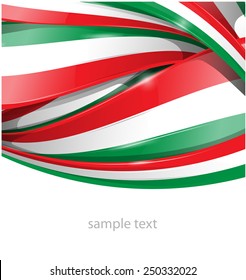 Italian and mexican background flag  