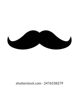 Italian mustache icon. Simple illustration of italian mustache vector icon for web
