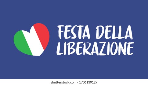 Italian National Day, Liberation Fest. Italy Independence Commemoration. Vector Design Elements.