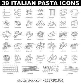 Pens, Italian Pasta Isolated On White Background Stock Photo