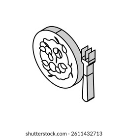 italian pasta isometric icon vector. italian pasta sign. isolated symbol illustration
