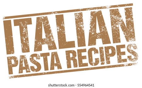 Italian Pasta Recipes stamp