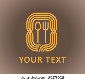 Italian pasta restaurant or bar. Ready logo
