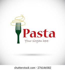 Italian pasta. Vector logo