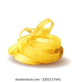 Italian paste low poly. Fresh, nutritious, tasty paste. Vector illustration. Macaroni with cheese in triangulation technique.