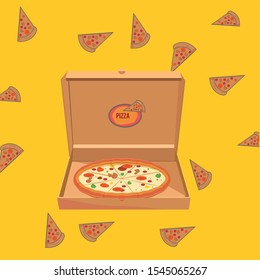 Italian Pizza Box Design Sample