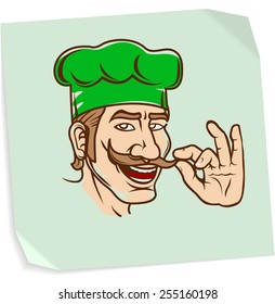 Italian pizza chef