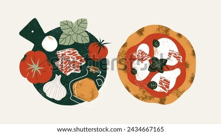 Similar – Image, Stock Photo Graphic kitchen section