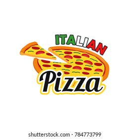 Italian Pizza Logo Vector Design Template