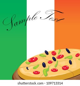 italian pizza. pizzeria icon. vector illustration.