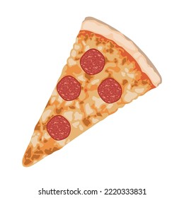 italian pizza portion food icon