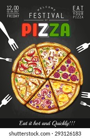 Italian Pizza Poster Background