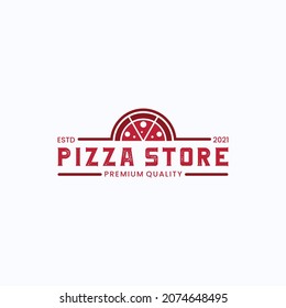 Italian pizza restaurant design logo. symbols for food and drink and restaurants.