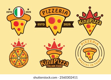 Italian Pizza restaurant logo design collection