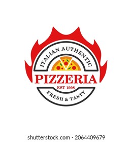 italian pizza restaurant logo. symbol logo for food and drink, and restaurant.