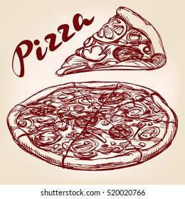 50,871 Drawing pizza Images, Stock Photos & Vectors | Shutterstock