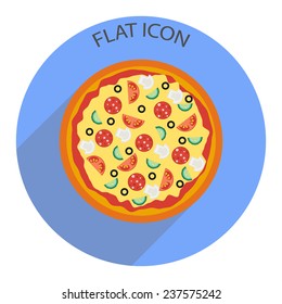 Italian pizza. Vector illustration