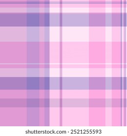 Italian plaid vector tartan, mockup fabric textile check. Valentines day pattern background texture seamless in light and pink colors palette.