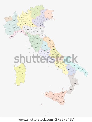 italian postcodes map