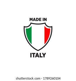 Italian product emblem logo design vector template