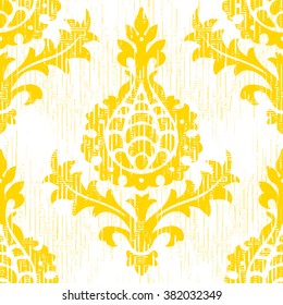 Italian renaissance brocade damask pattern seamless vector background tile