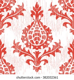 Italian renaissance brocade damask pattern seamless vector background tile