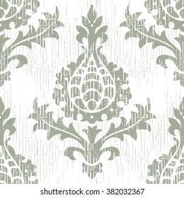 Italian renaissance brocade damask pattern seamless vector background tile
