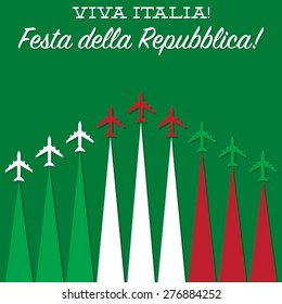 Italian Republic Day card in vector format.