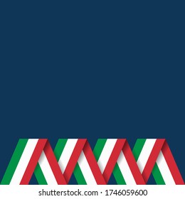 Italian Republic Day. Celebrated annually on June 2 in Italy. Happy national holiday of freedom. Italy flag. Patriotic poster design. Vector illustration